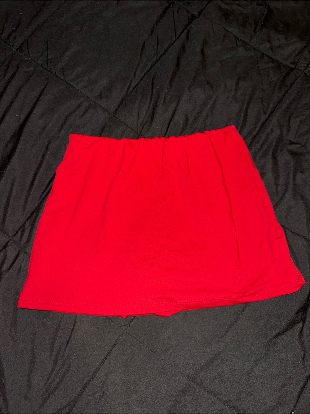 SHEIN Red Stretch Mini Skirt